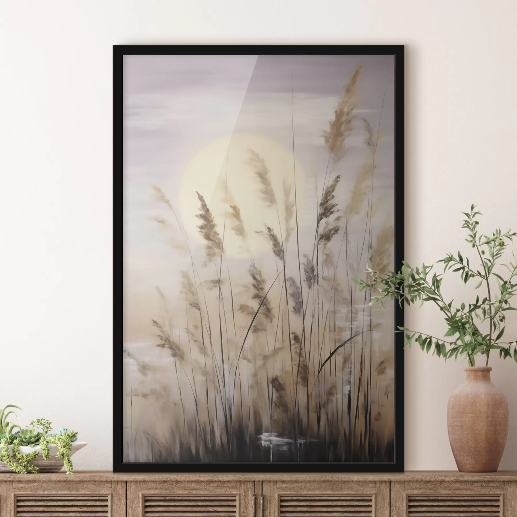 Fototapeta Abstrakcyjne motywy roślinne, imitacja malarstwa f50986