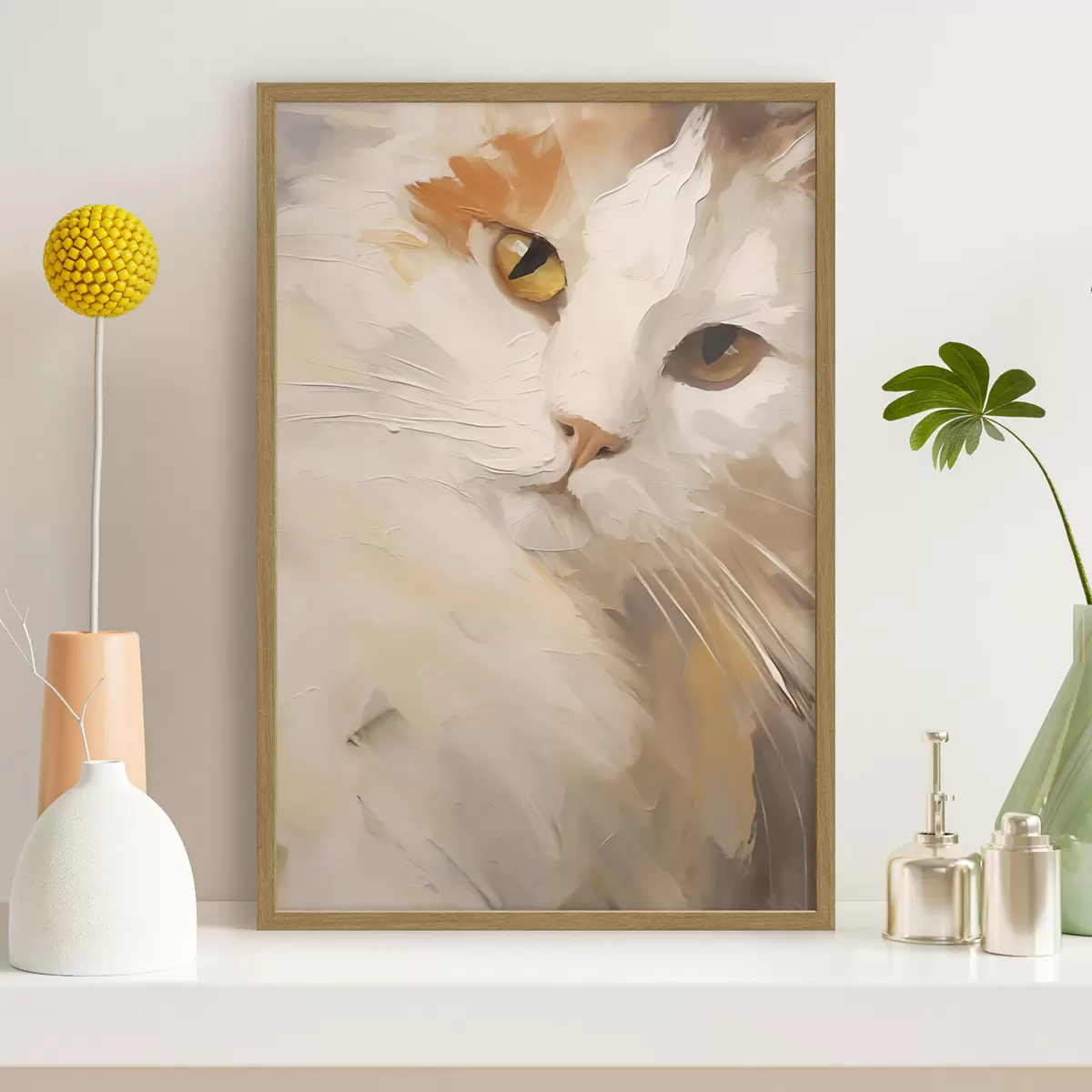 Plakat Kot, obraz w stylu imitacji f50987
