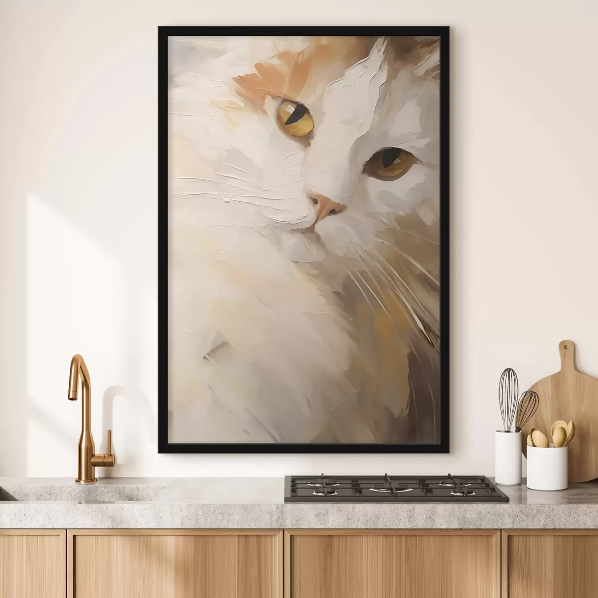 Plakat Kot, obraz w stylu imitacji f50987