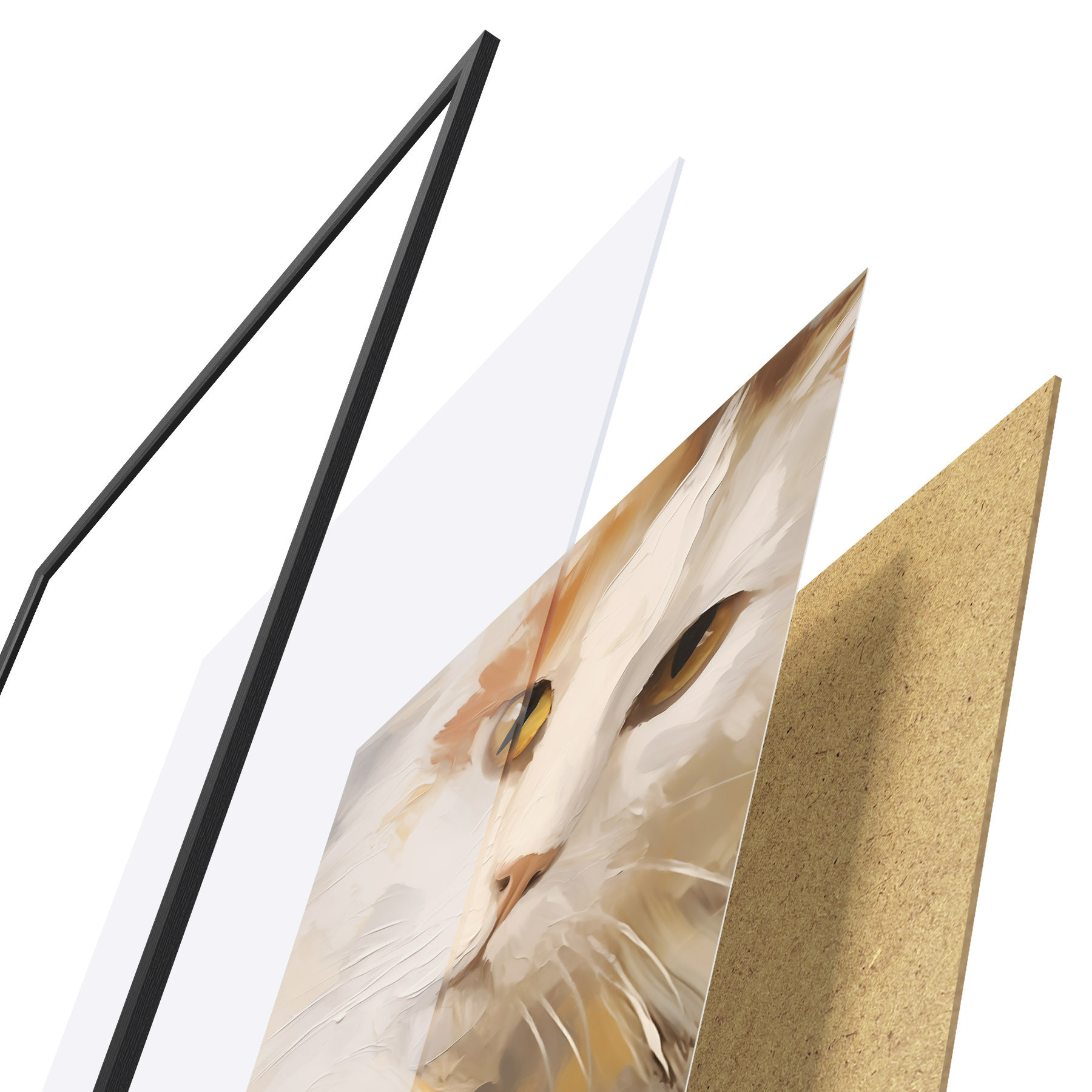 Plakat Kot, obraz w stylu imitacji f50987