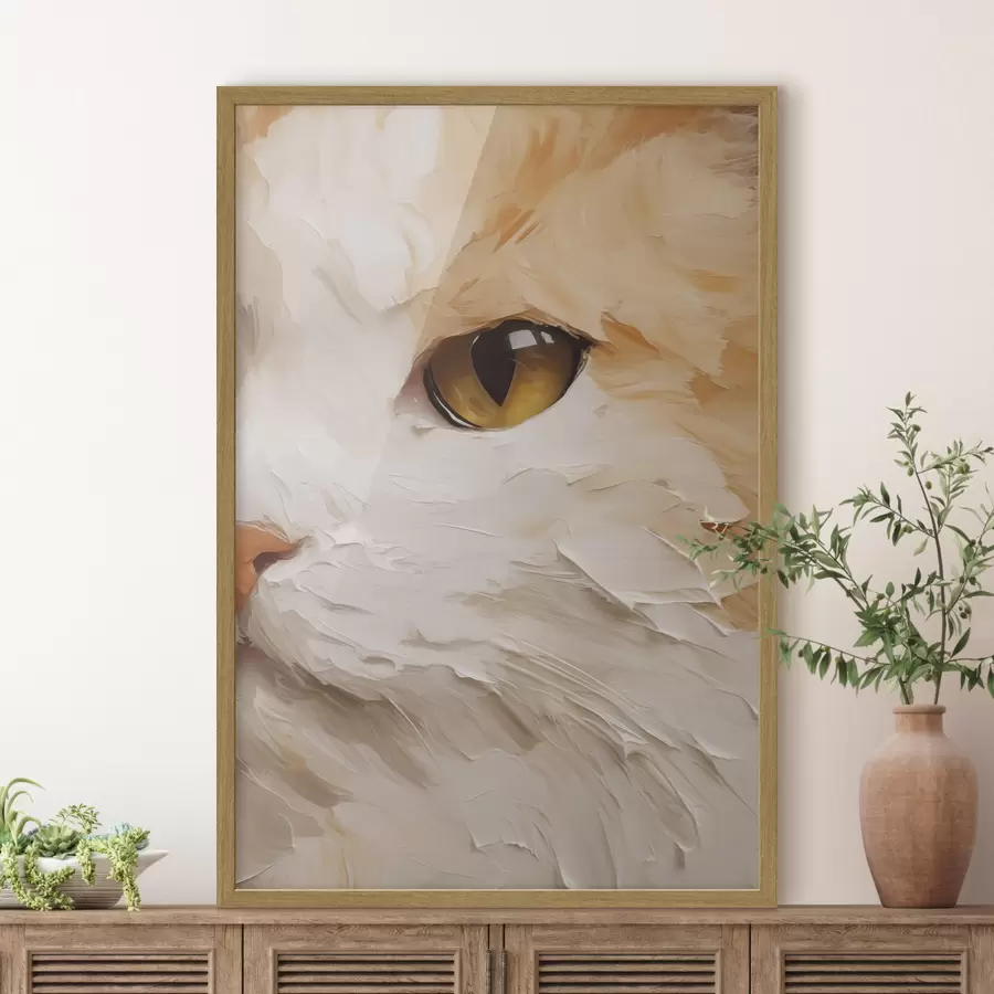 Fototapeta Kot, obraz w stylu imitacji f50988