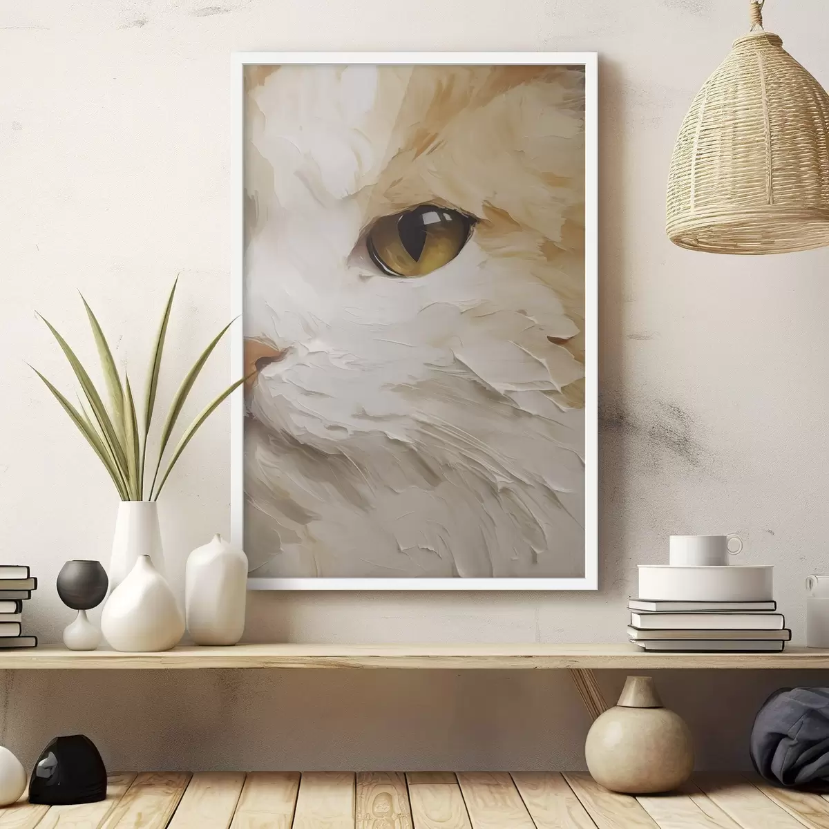 Plakat Kot, obraz w stylu imitacji f50988