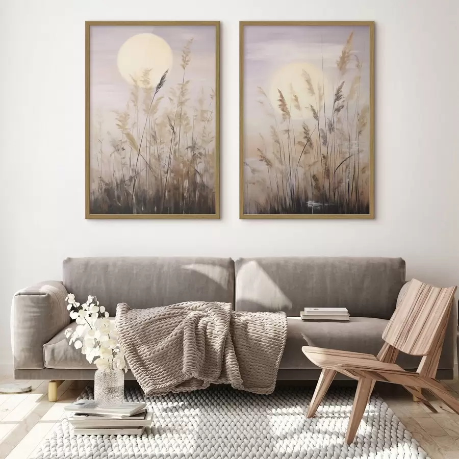 Fototapeta Abstrakcyjne motywy roślinne, imitacja malarstwa d31062