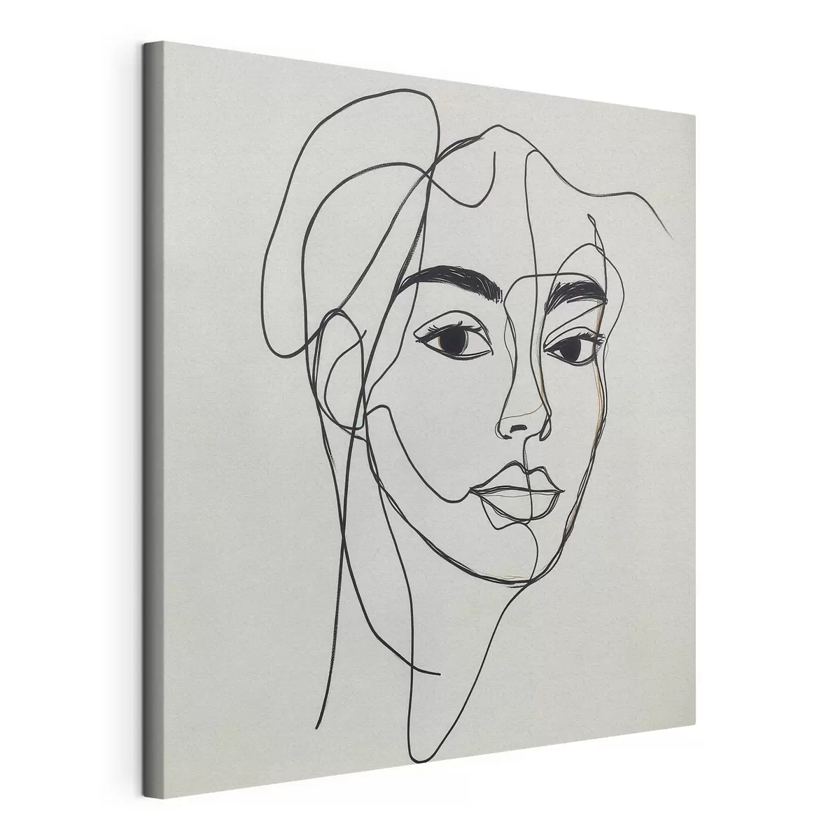 Obraz Liniowy portret twarzy s51001