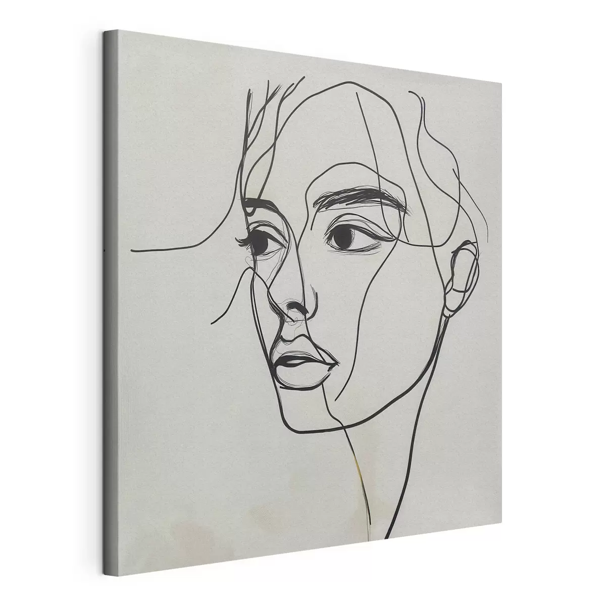 Obraz Liniowy portret twarzy s51002