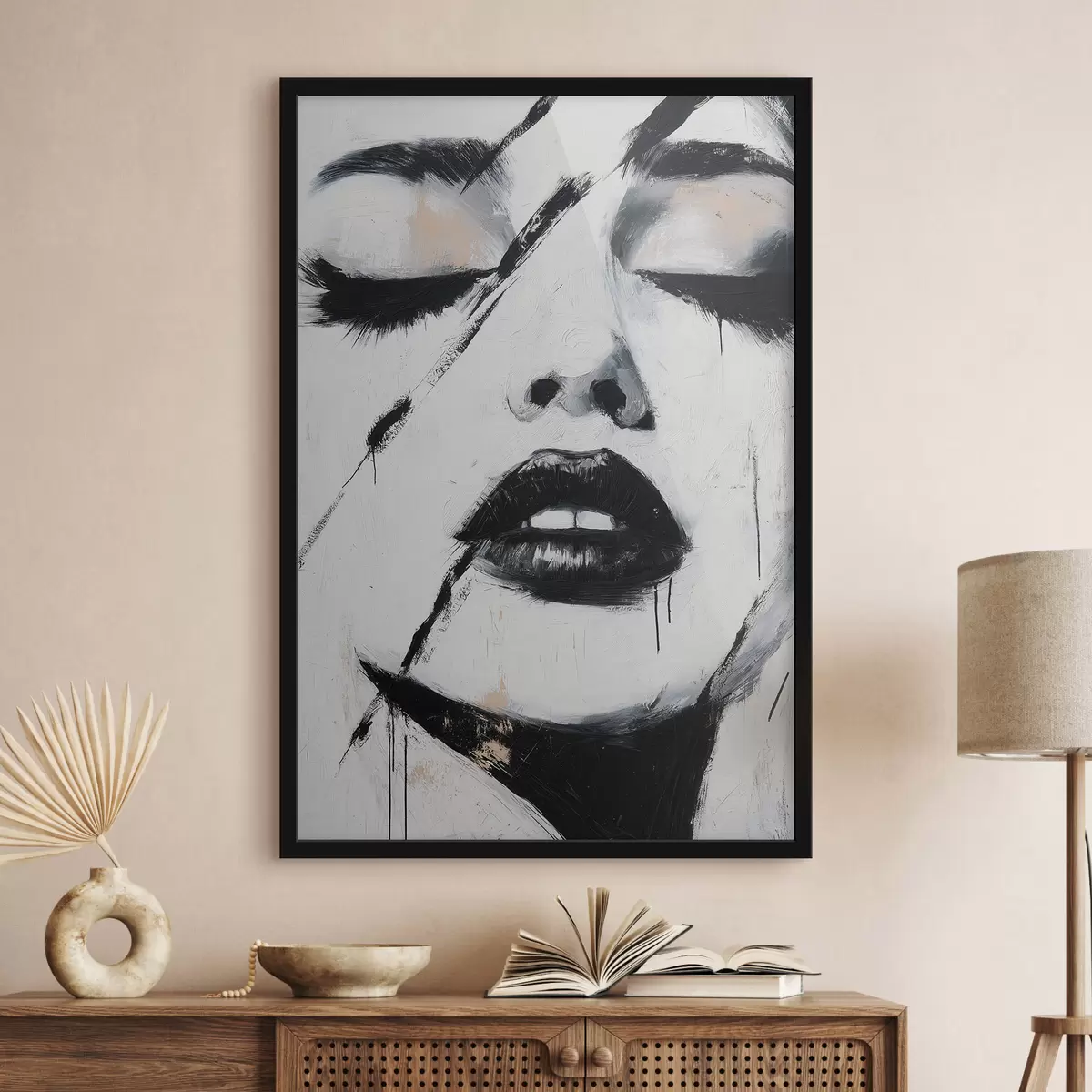 Plakat Abstrakcyjny portret f50999
