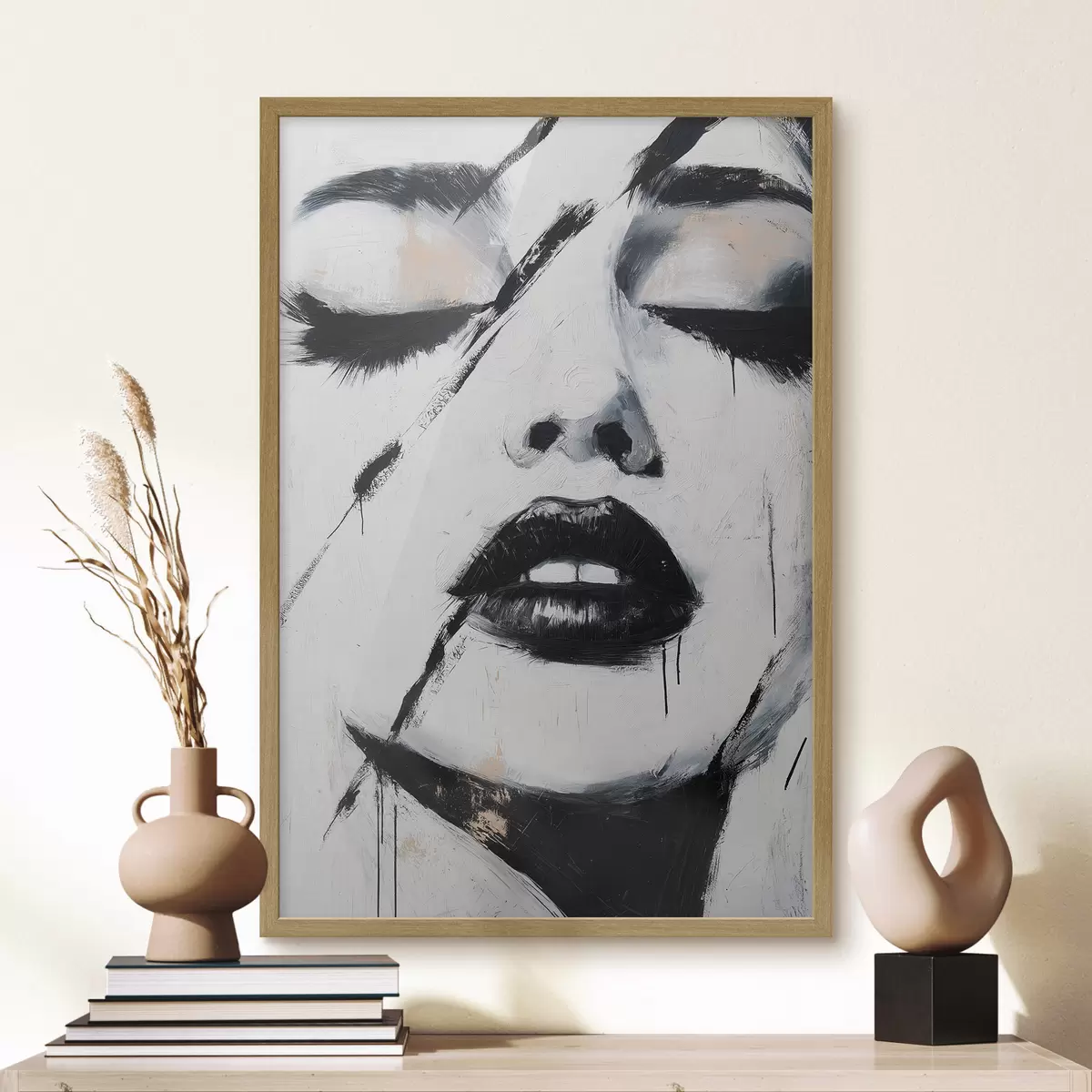 Plakat Abstrakcyjny portret f50999
