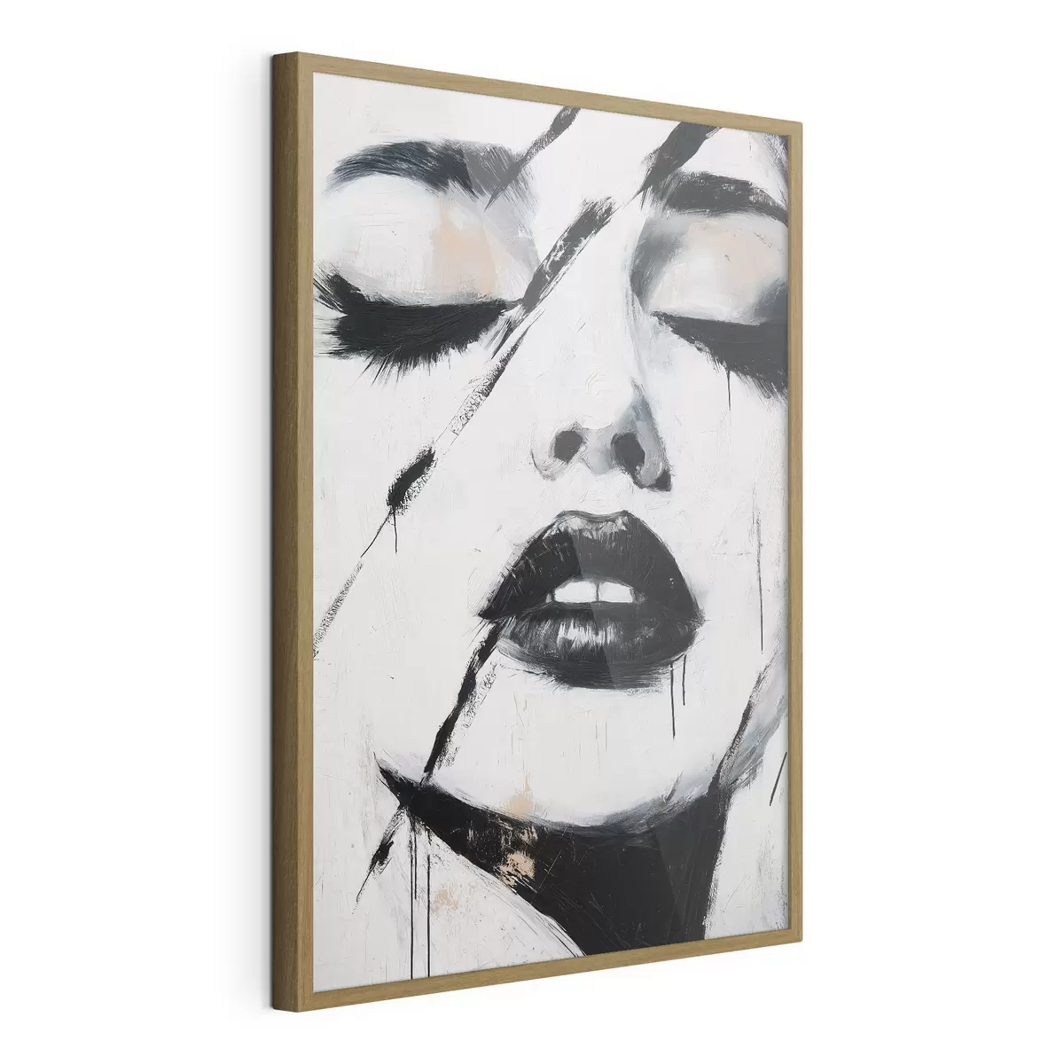 Plakat Abstrakcyjny portret f50999