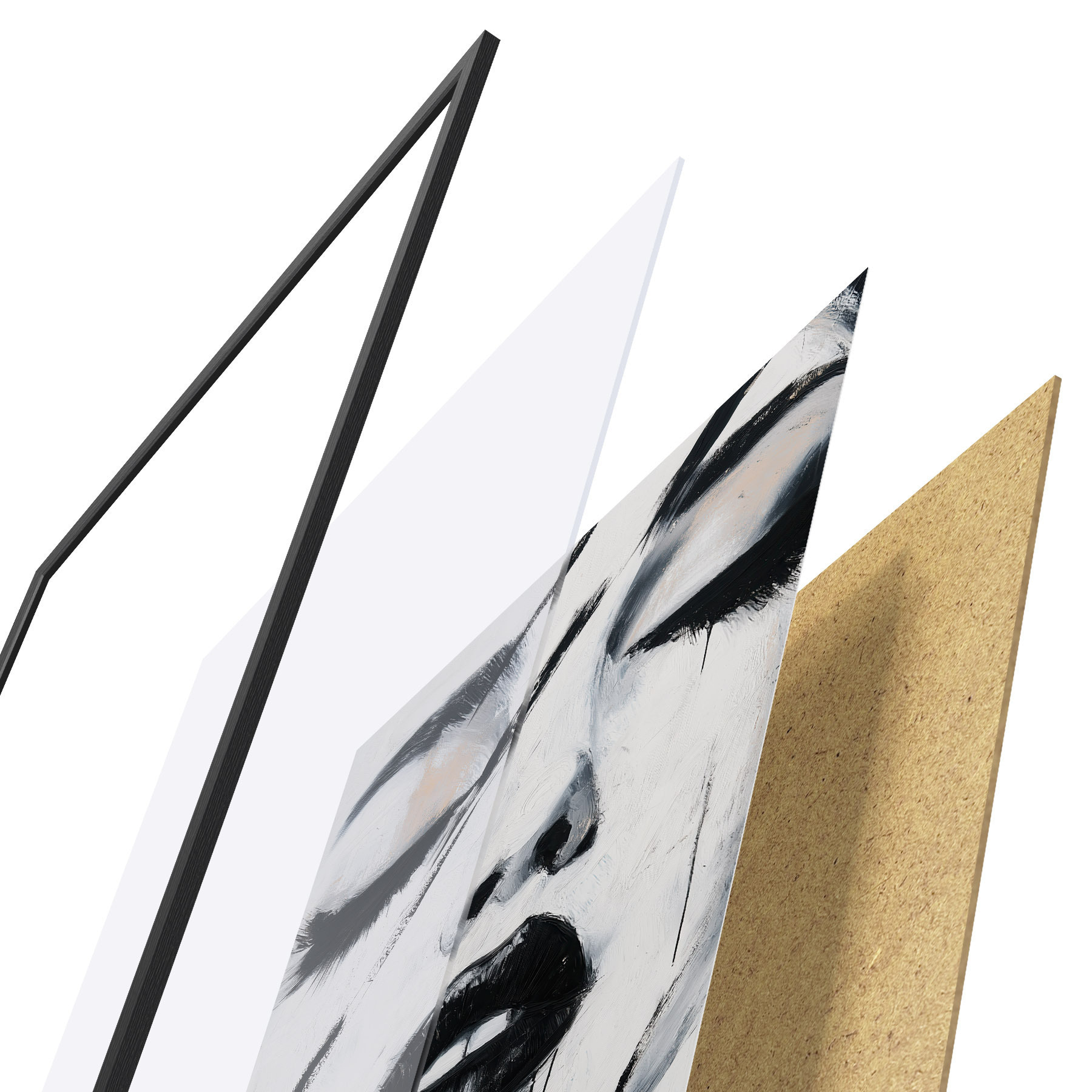 Plakat Abstrakcyjny portret f50999