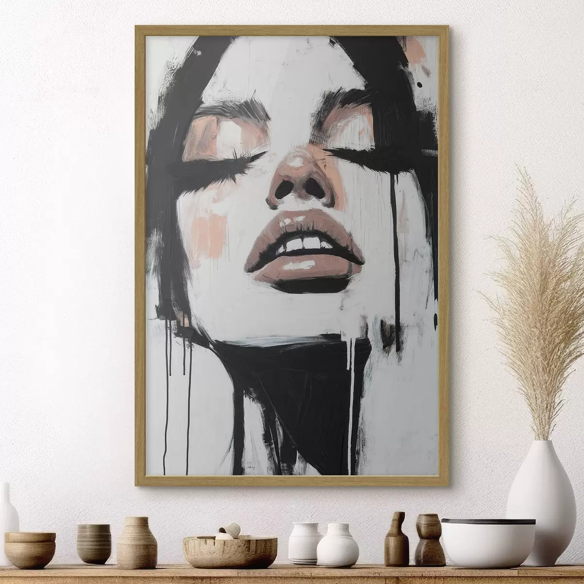 Plakat Abstrakcyjny portret f51000