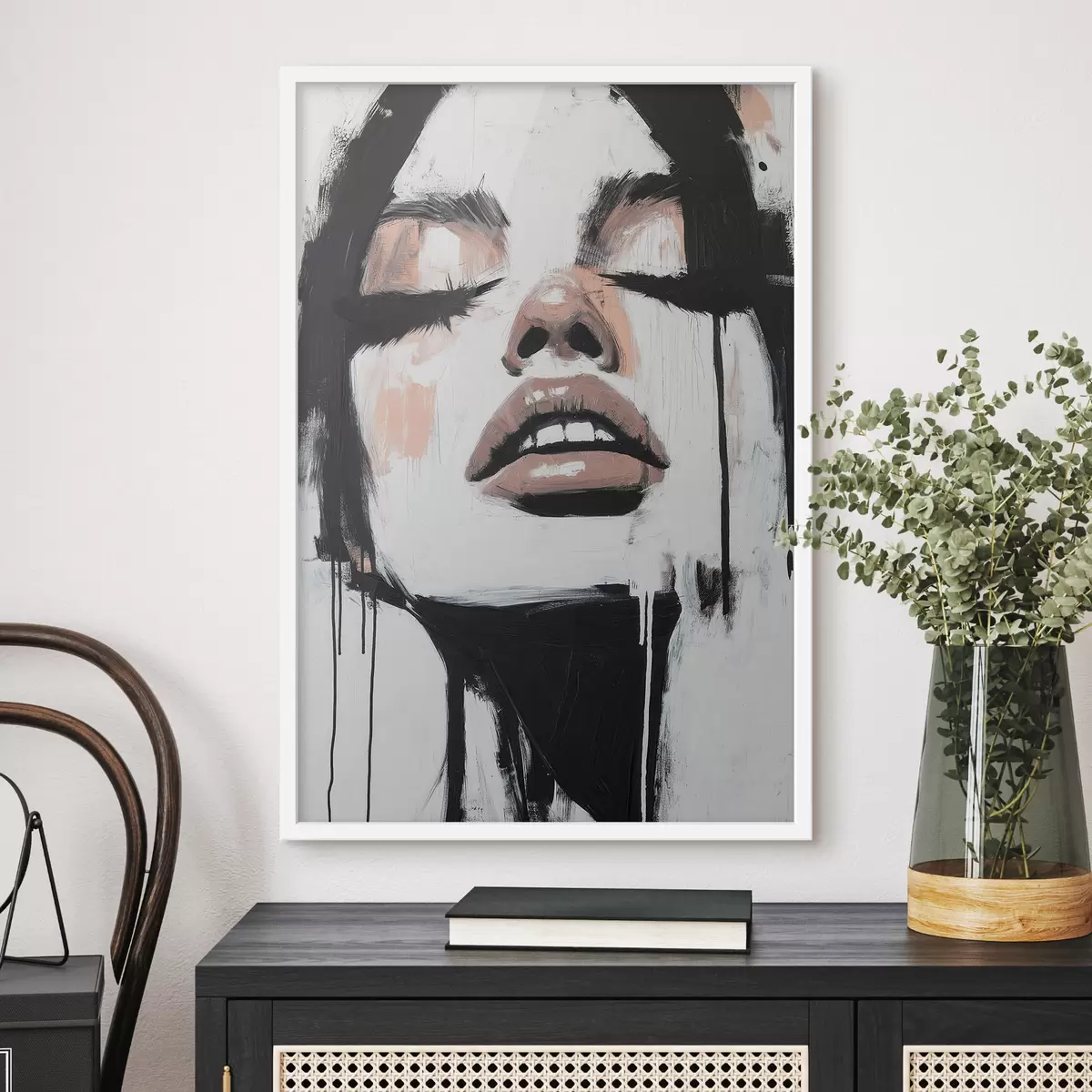 Plakat Abstrakcyjny portret f51000