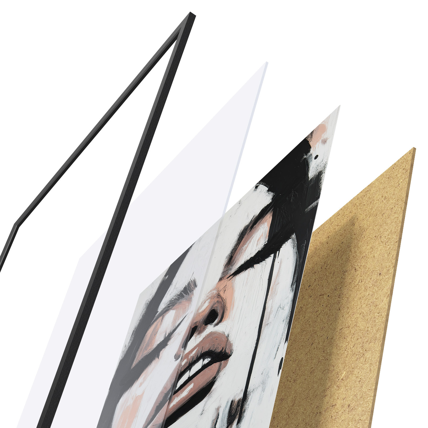 Plakat Abstrakcyjny portret f51000