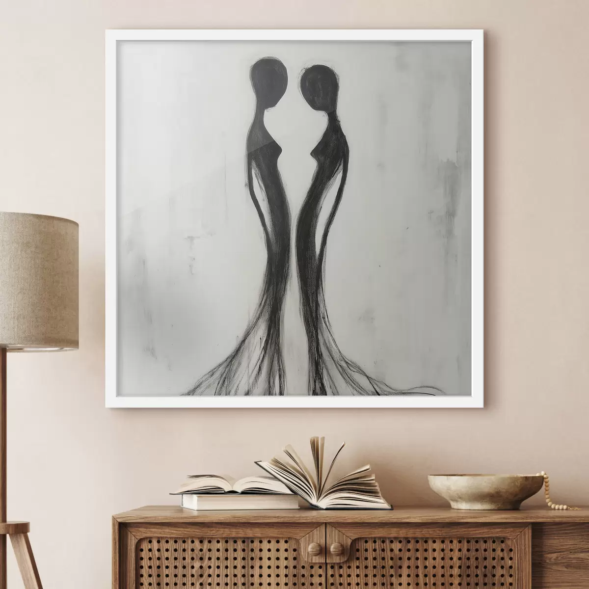 Plakat Abstrakcyjne sylwetki kobiet f51004