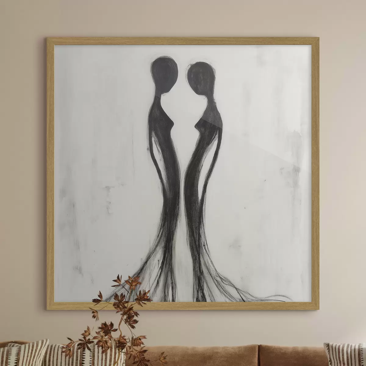 Plakat Abstrakcyjne sylwetki kobiet f51004