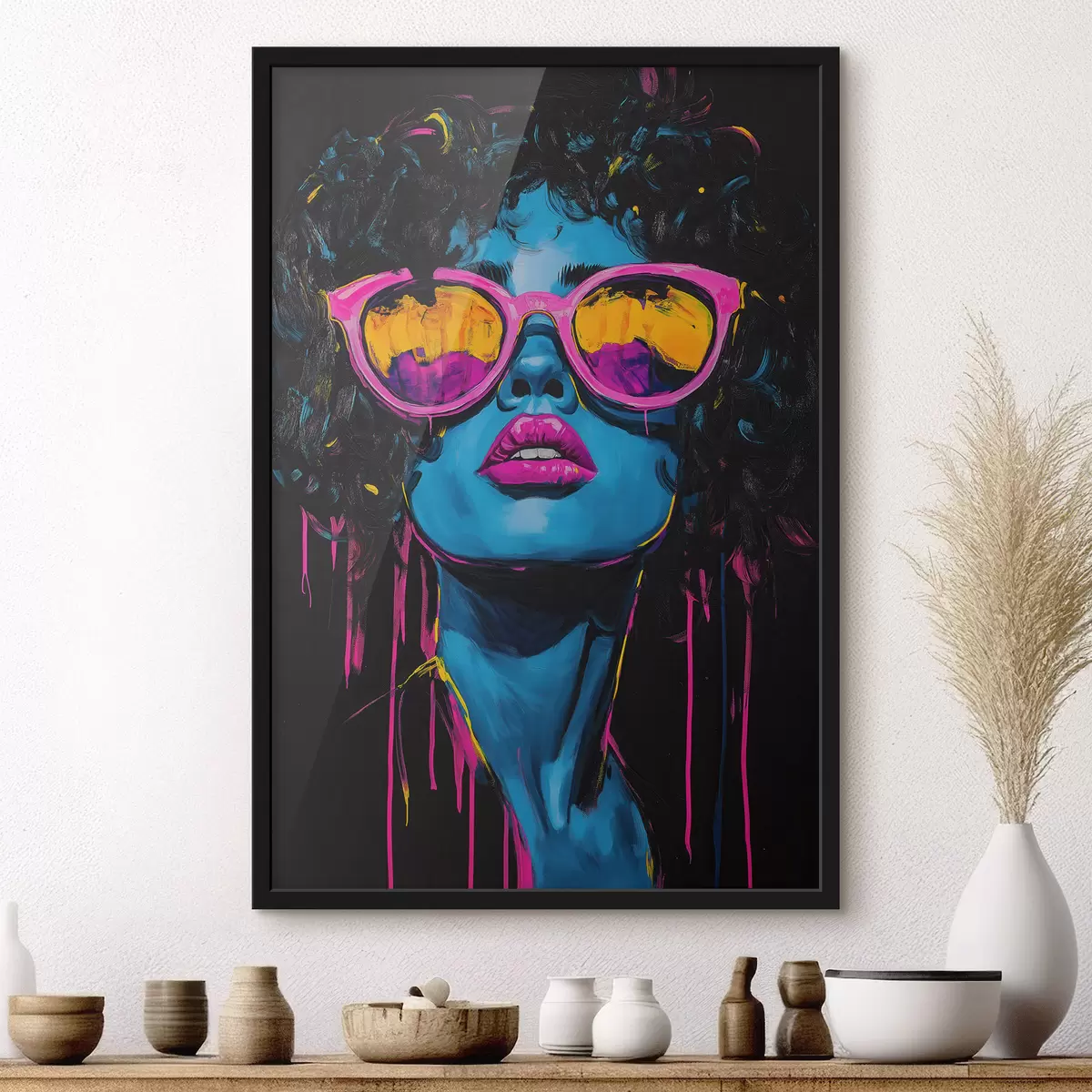 Plakat Abstrakcyjny portret f51009