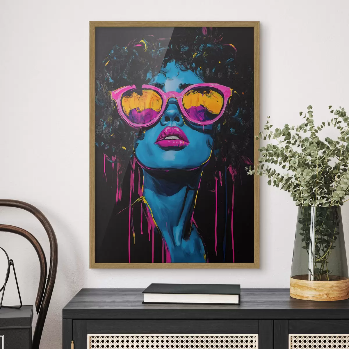 Plakat Abstrakcyjny portret f51009