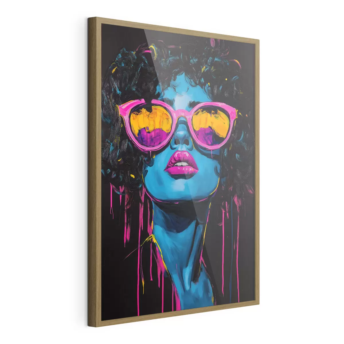 Plakat Abstrakcyjny portret f51009