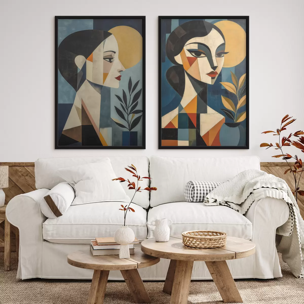Plakat Abstrakcyjne portrety geometryczne d31072