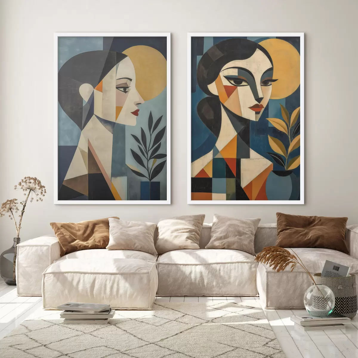 Plakat Abstrakcyjne portrety geometryczne d31072