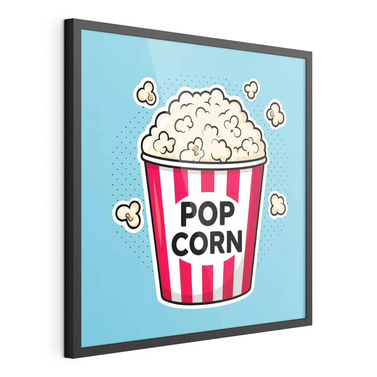 Plakat Czas na przekąskę z pysznym popcornem f50791