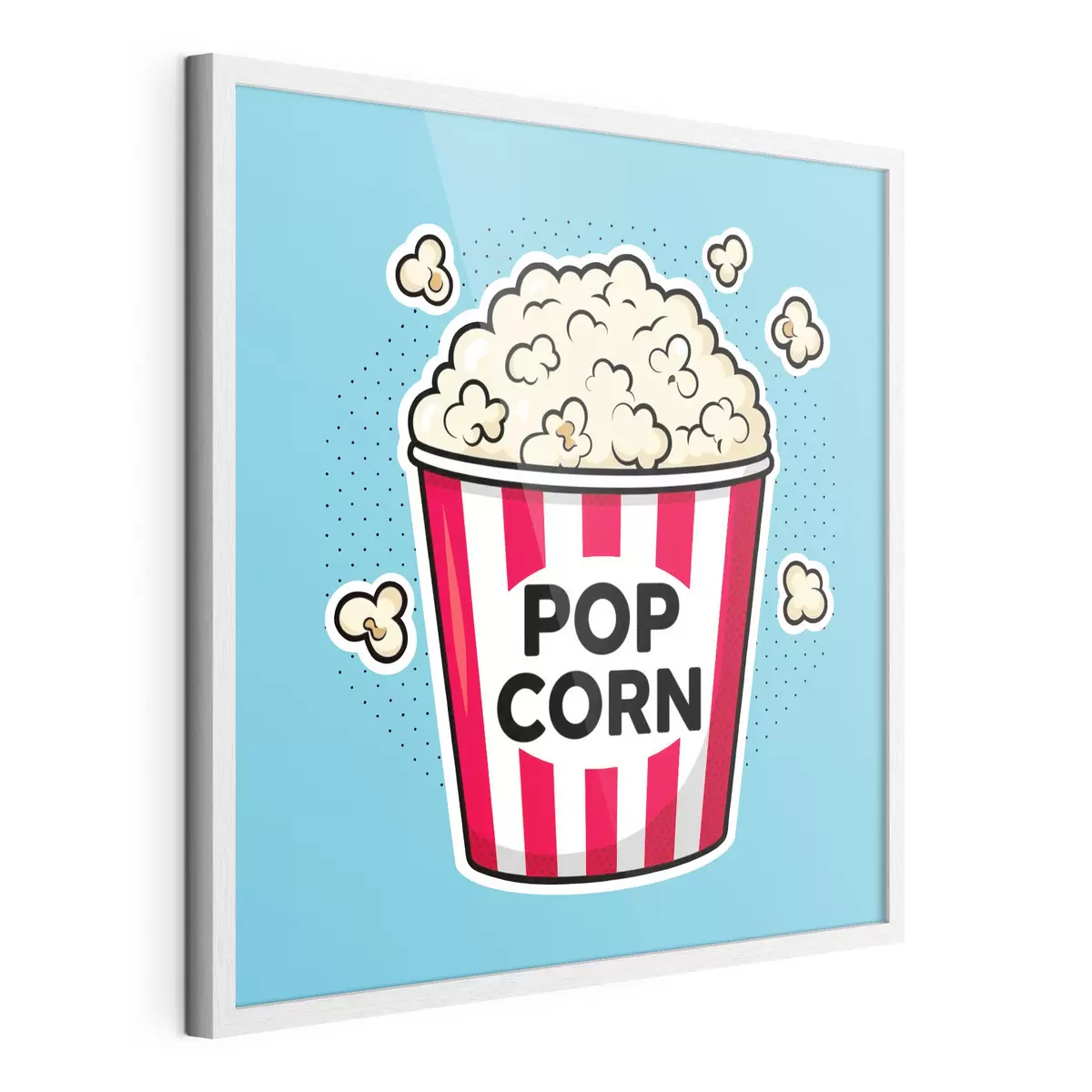 Plakat Czas na przekąskę z pysznym popcornem f50791