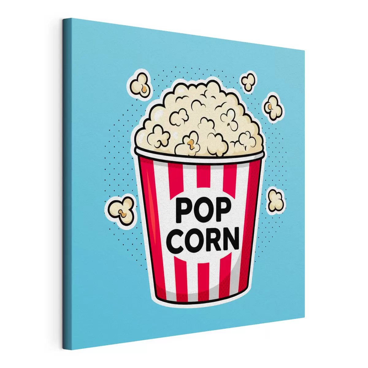 Obraz Czas na przekąskę z pysznym popcornem s50791