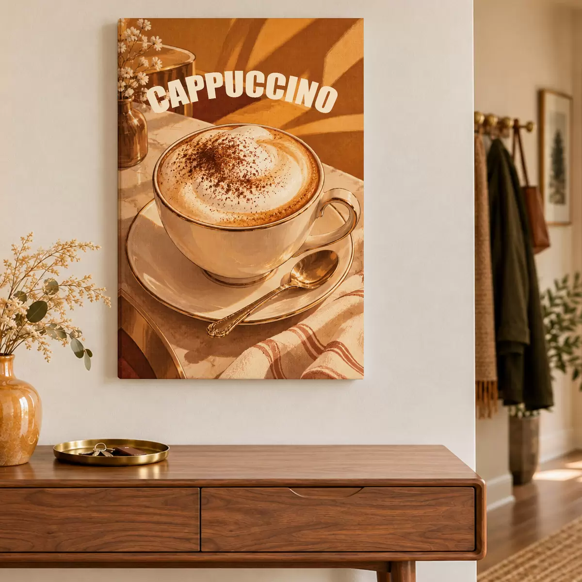 Obraz Pyszne cappuccino, które umili Ci dzień s50874