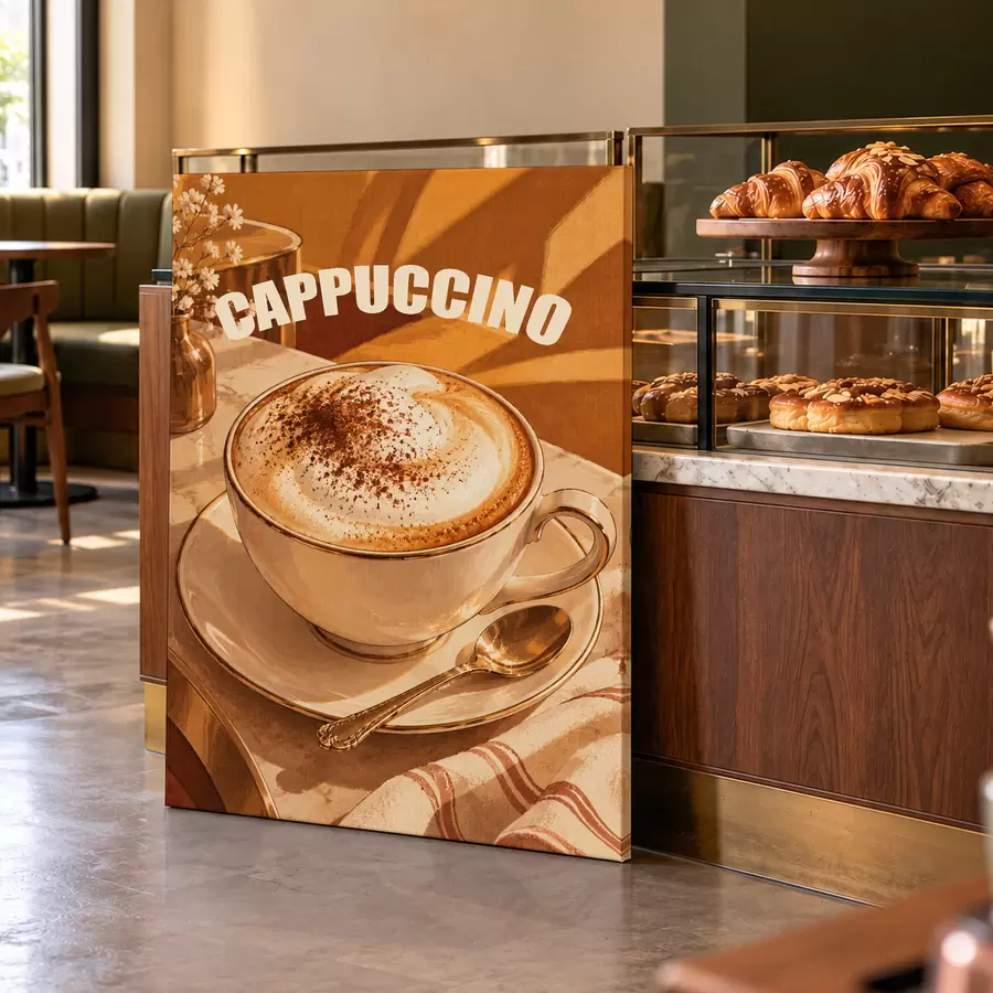 Obraz Pyszne cappuccino, które umili Ci dzień s50874