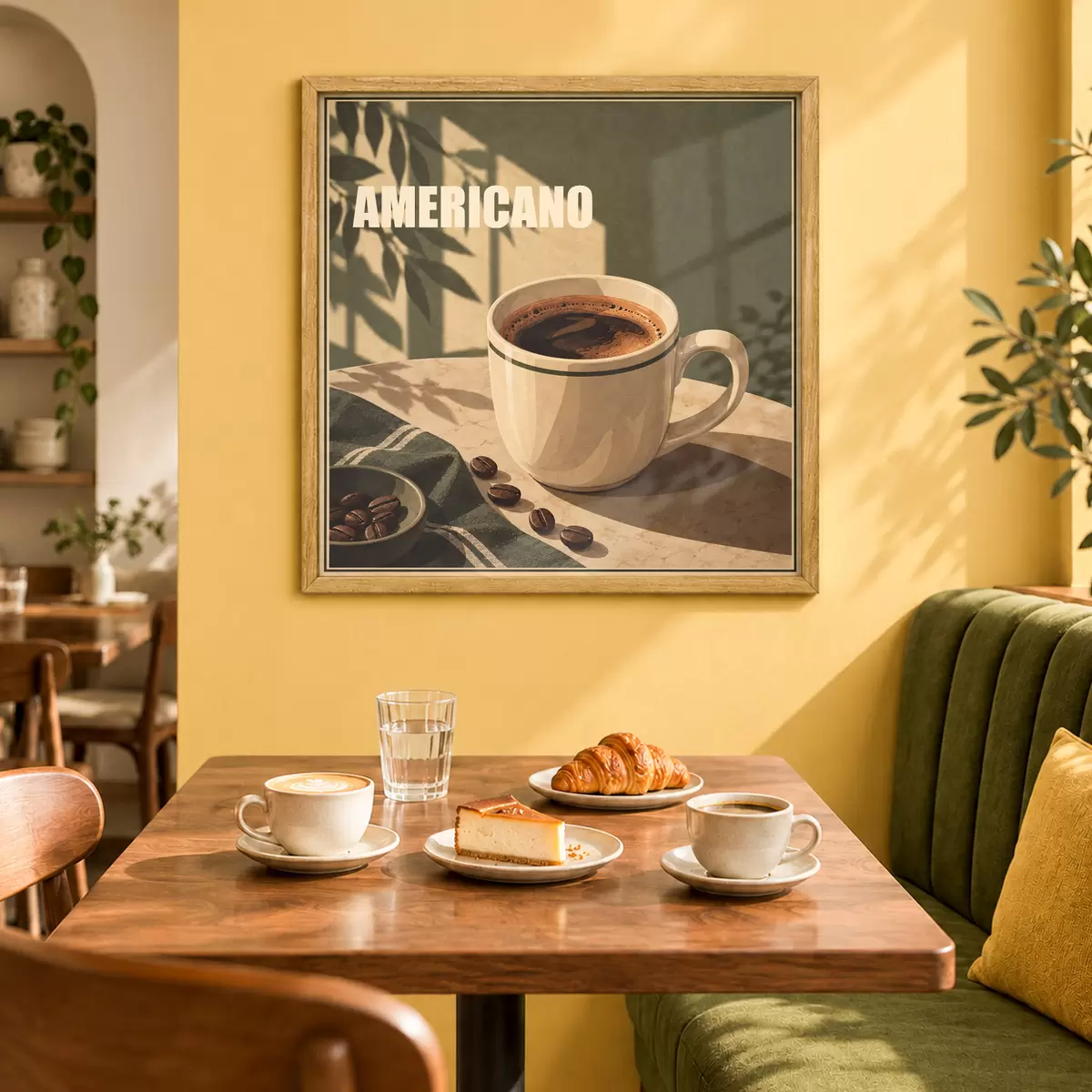 Plakat Ciesz się tą chwilą z Americano f50872