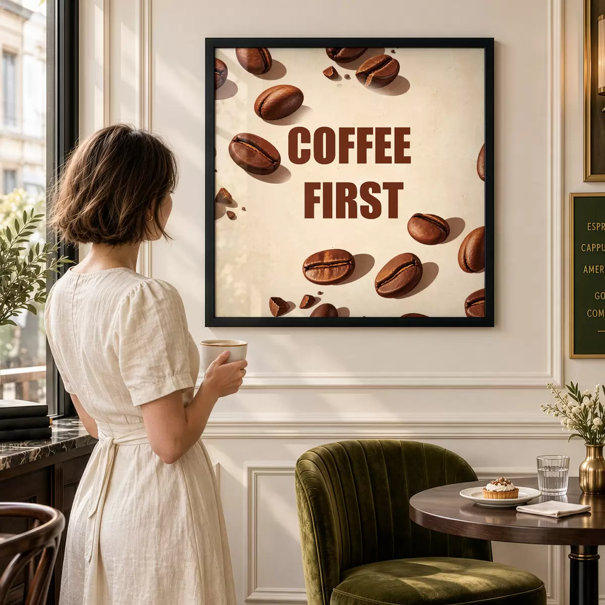 Plakat Obudź się i zaparz sobie kawę f50878