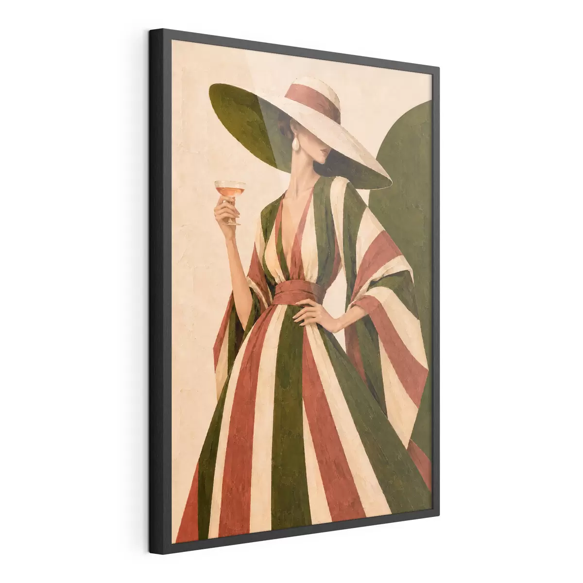 Plakat Elegancki styl przy orzeźwiającym napoju f50880
