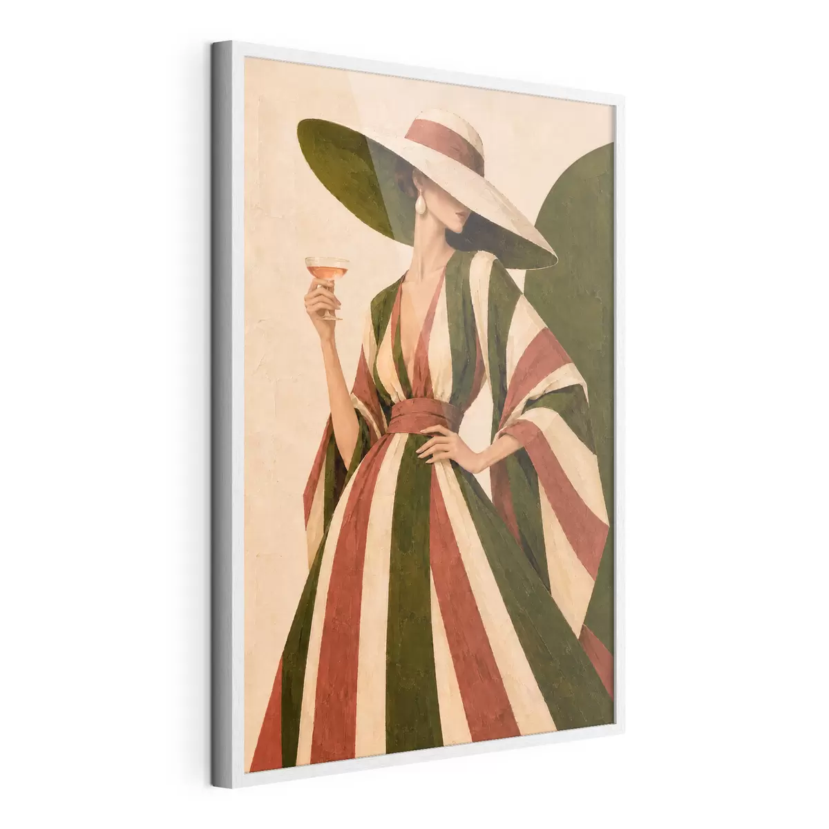 Plakat Elegancki styl przy orzeźwiającym napoju f50880