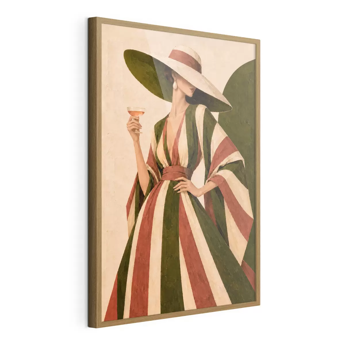 Plakat Elegancki styl przy orzeźwiającym napoju f50880