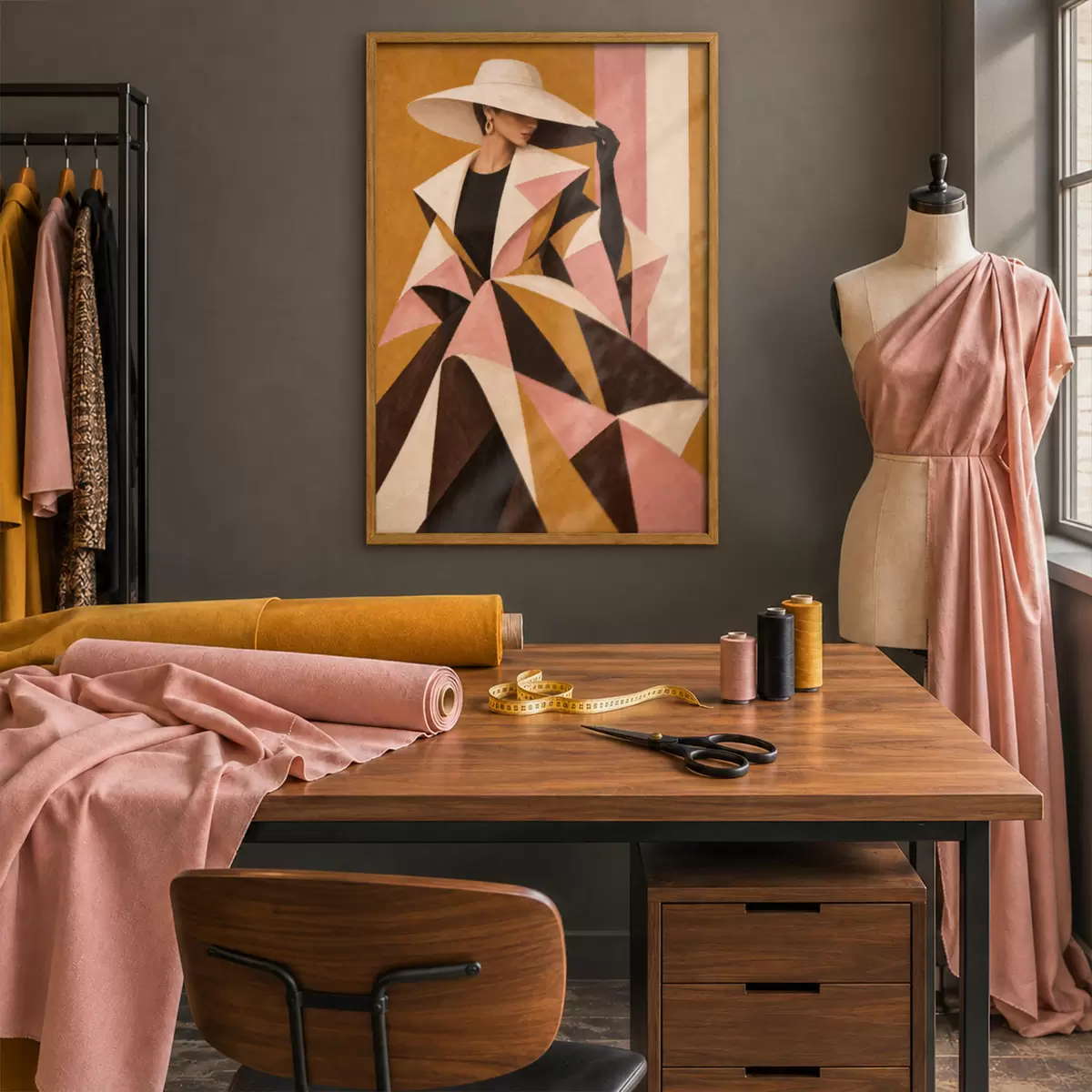Plakat Szykowna elegancja w odważnych wzorach f50882