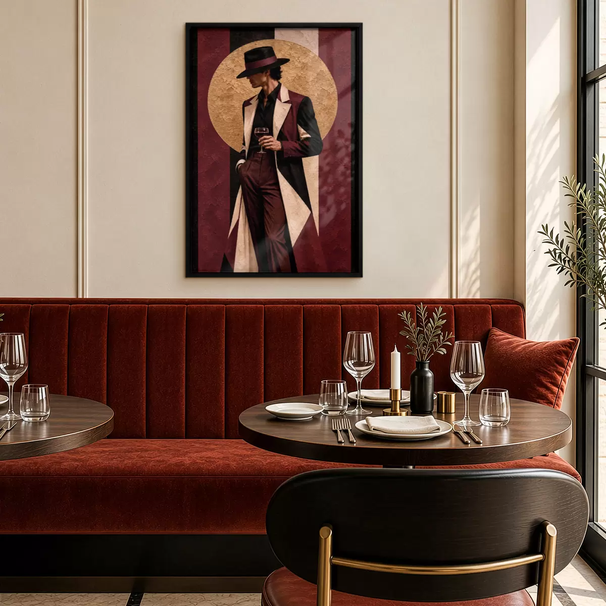 Plakat Szykowna elegancja z nutką stylu vintage f50886