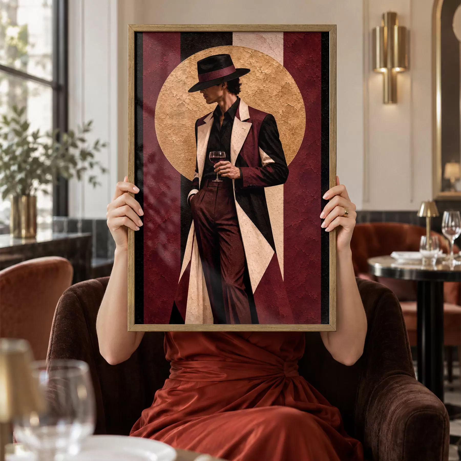 Fototapeta Szykowna elegancja z nutką stylu vintage f50886