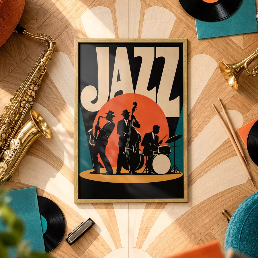 Fototapeta Jazz na żywo: rytm i dusza łączą się f50921