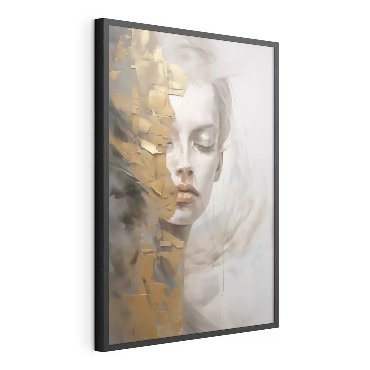 Plakat Portret abstrakcyjny, imitacja obrazu f51129