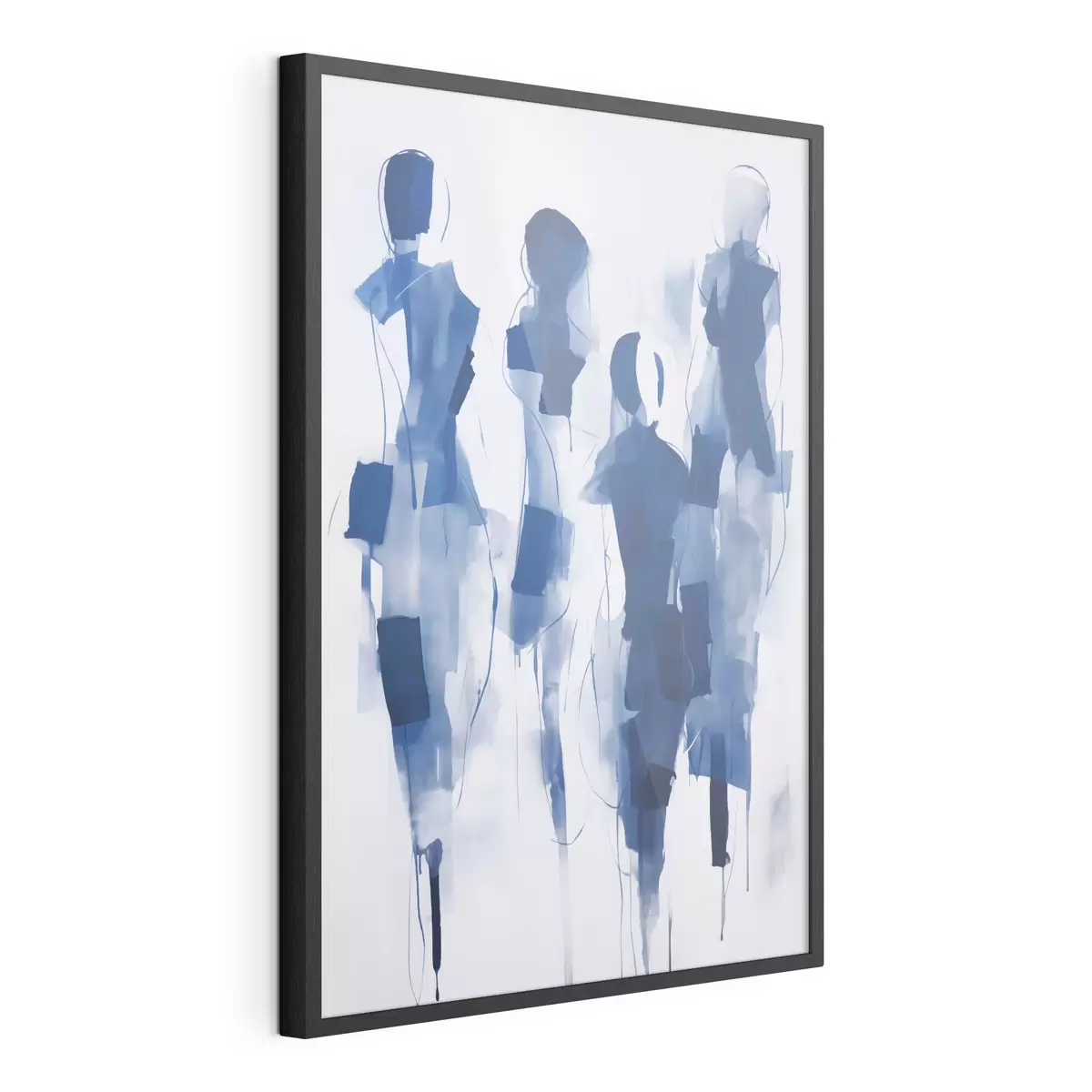 Plakat Abstrakcyjne sylwetki, imitacja malarstwa f51131