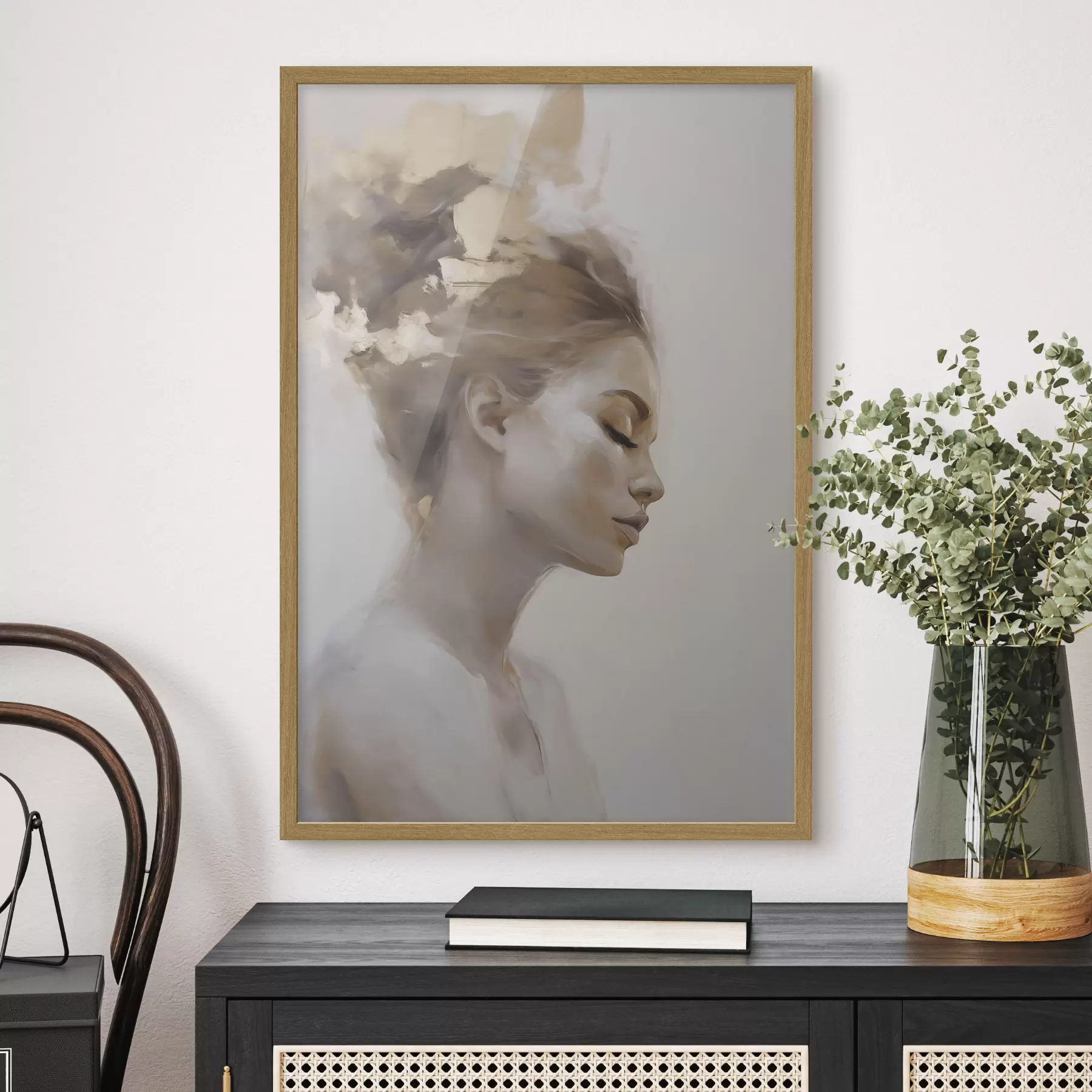 Fototapeta Portret profilowy młodej kobiety f51134