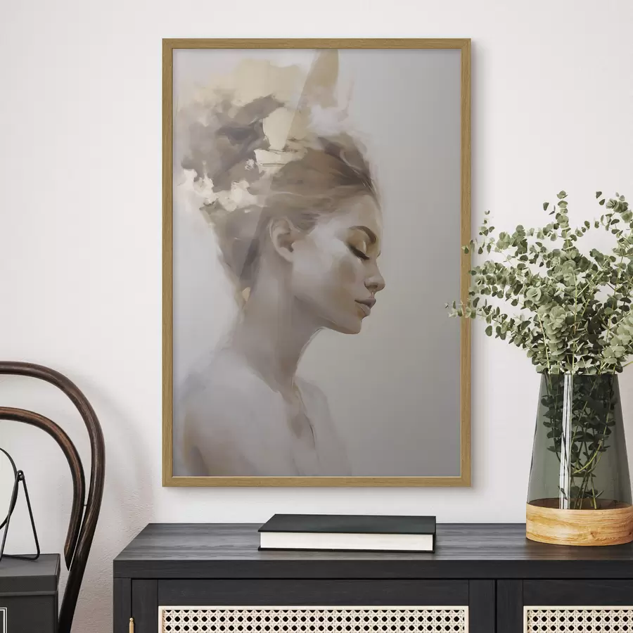 Fototapeta Portret profilowy młodej kobiety f51134