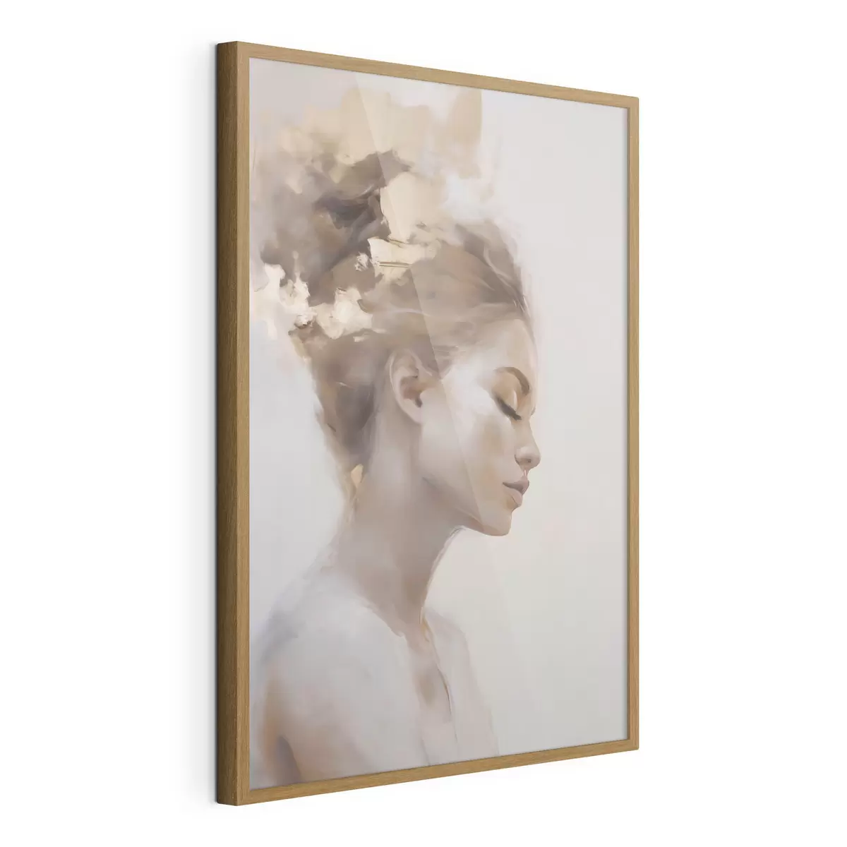 Plakat Portret profilowy młodej kobiety f51134