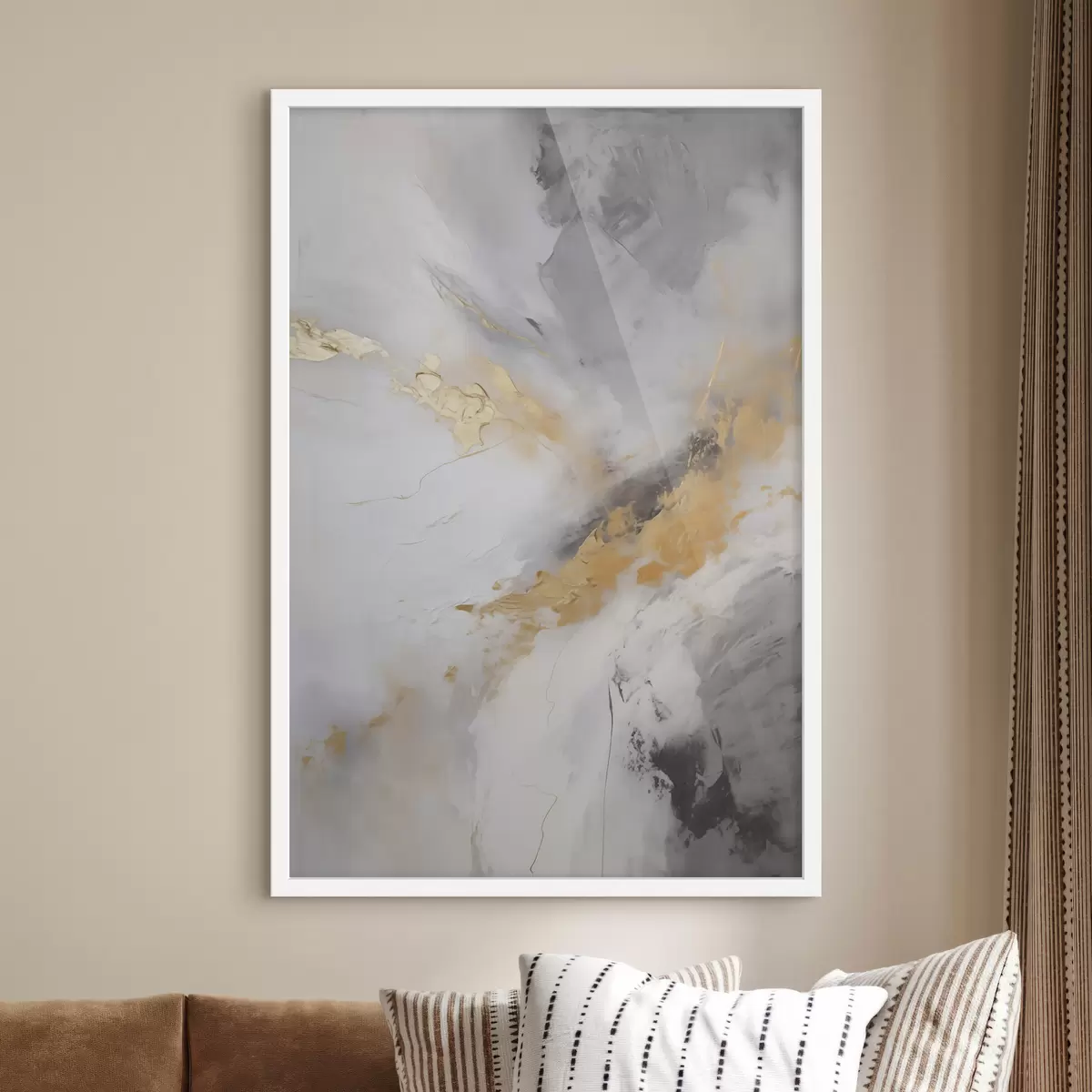 Plakat Kompozycja abstrakcyjna, imitacja obrazu f51141
