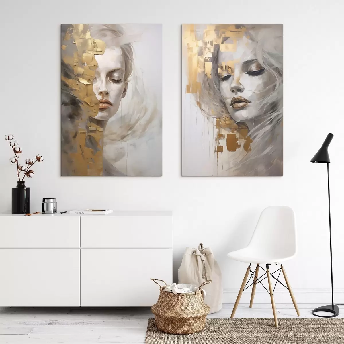 Obraz Portret abstrakcyjny, imitacja obrazu m31096