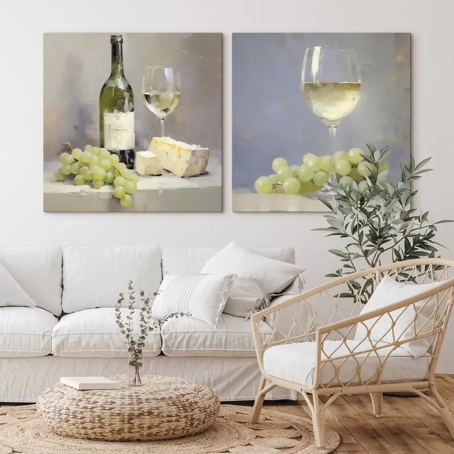 Obraz Wino i winogrona – imitacja obrazu m31099