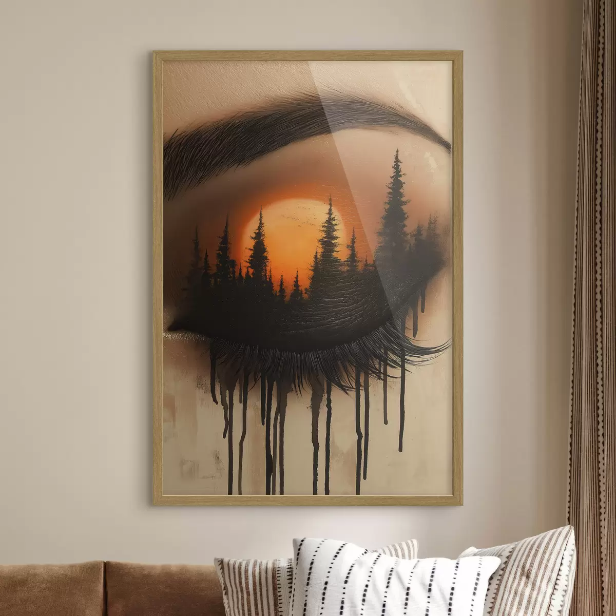 Plakat Zachód słońca w jej oczach f51048