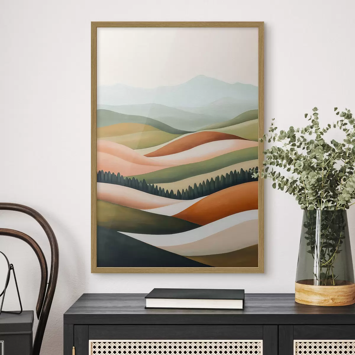 Plakat Kolorowe wzgórza f51056