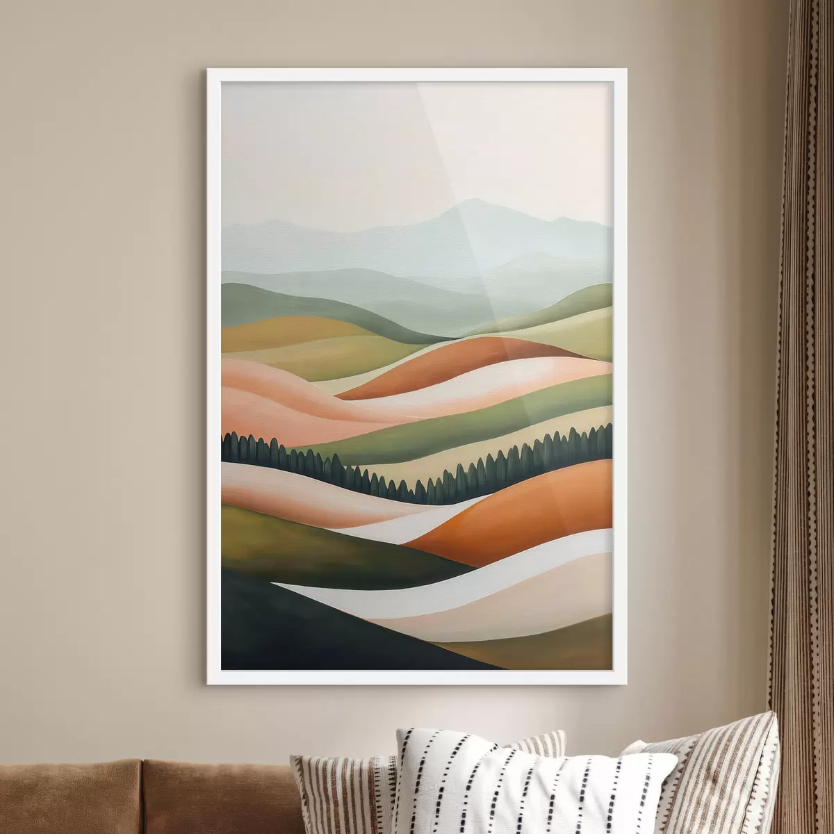 Plakat Kolorowe wzgórza f51056