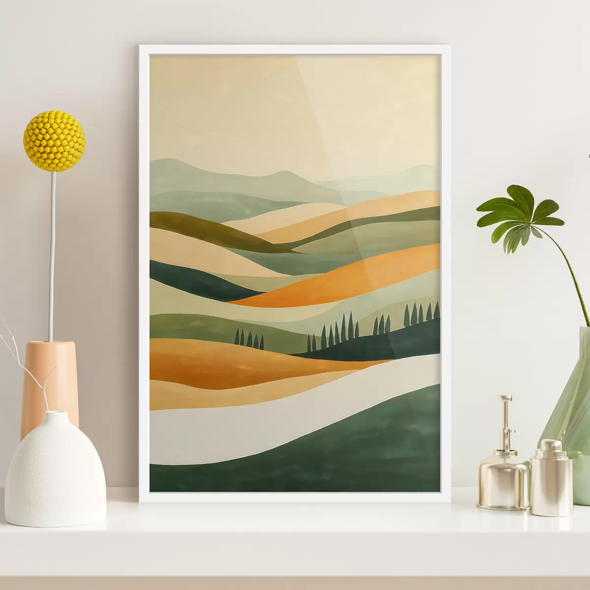 Plakat Kolorowe wzgórza f51057