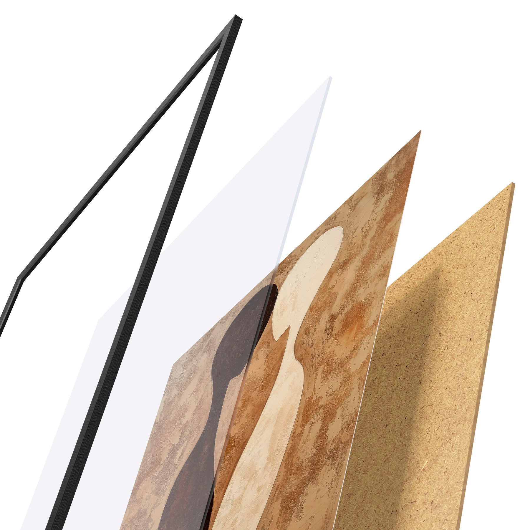 Plakat Abstrakcyjne sylwetki f51058